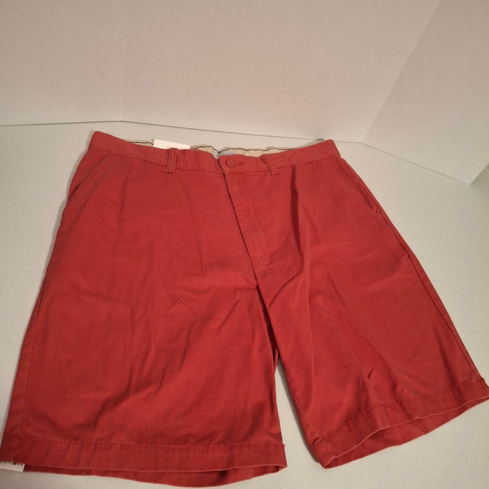 SUN RIVER CLOTHING CO Mens Red Coral Cotton Flat Front‎ Shorts Size 40